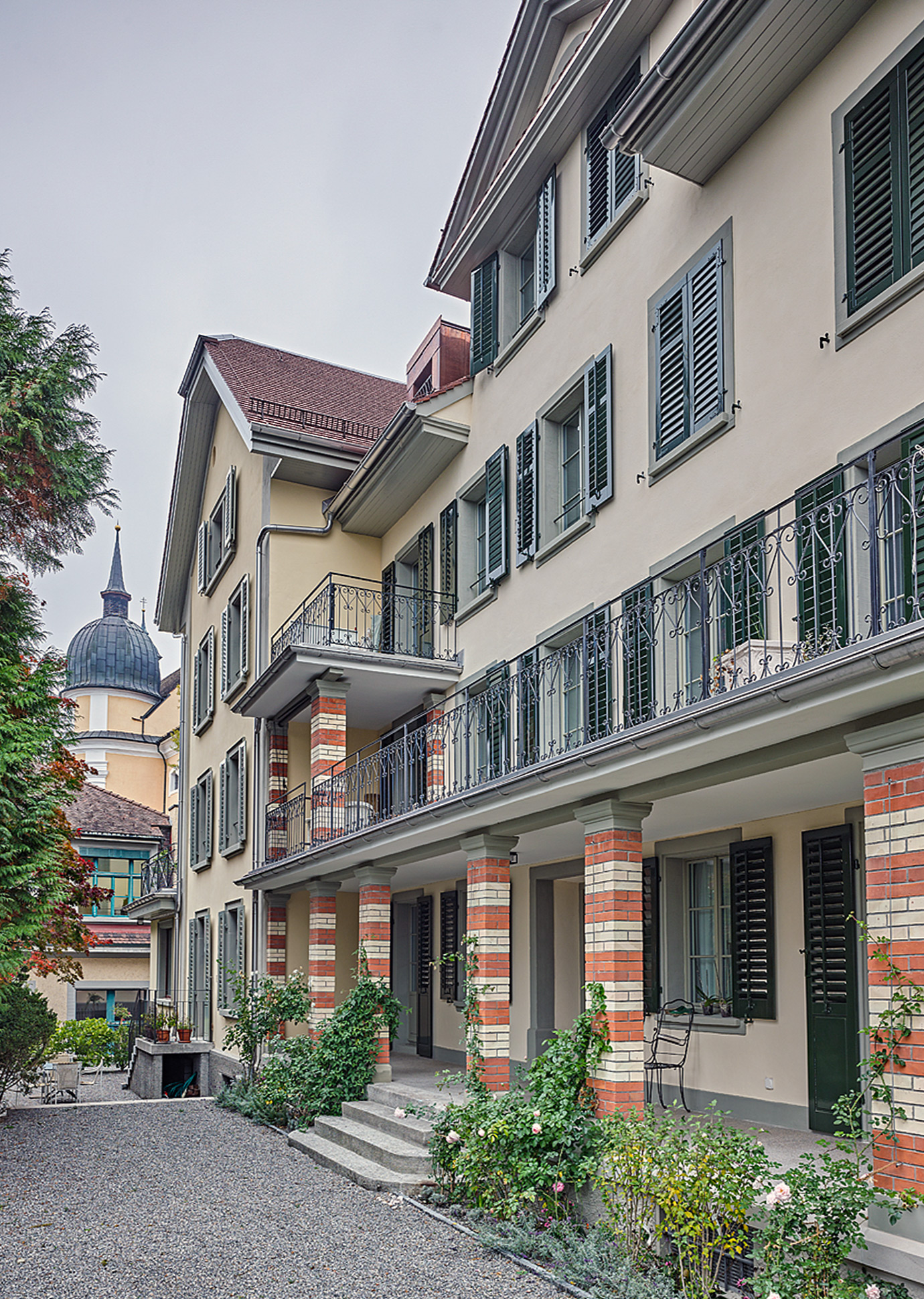 Maler Michel AG. Aussenrenovationen. Fassade Museggstrasse.